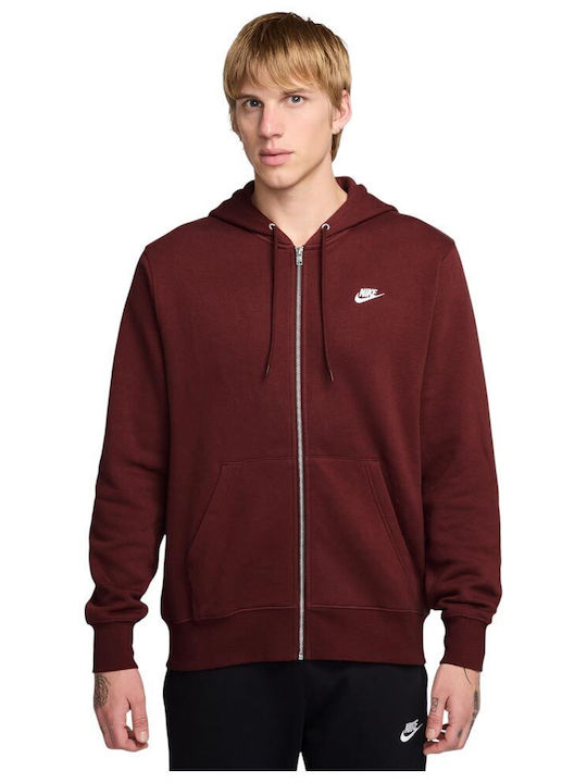 Nike Sportswear Club Geacă Cu Glugă Burgundy