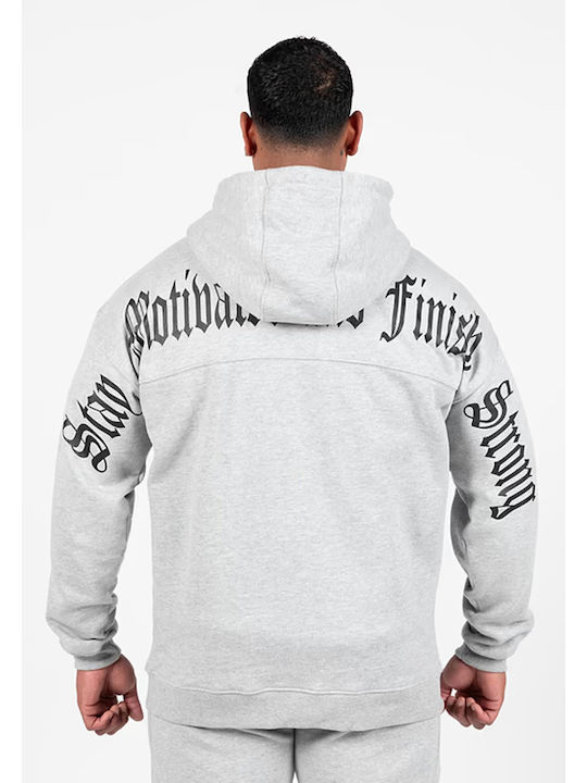 Cardigan With Hood Light Gray Melange