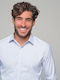 Linea Alta Long-sleeved Shirt White-Blue