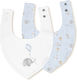 Interbaby Μπαντάνα Υφασμάτινη με Κουμπί Blue 2τμχ