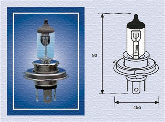Magneti Marelli Крушка За Автомобил И Мотор H4 24V