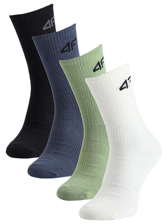 4F Kids' Socks Knee-High Multicolored 4 Pairs