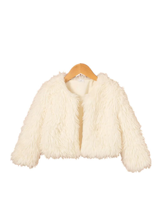 Kids Bolero Knitted Champagne