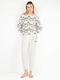 Gisela Damen Pyjama-Set Multicolor