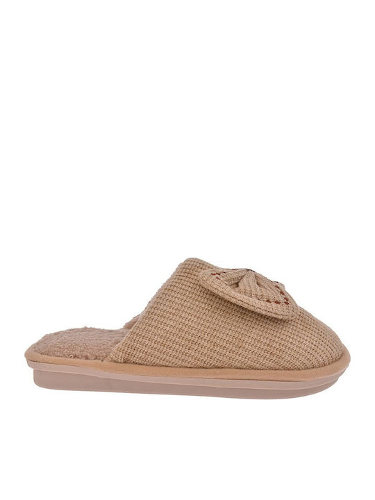 Winter Damen Hausschuhe Beige