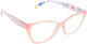 Oramont Damen Lesebrille +3.75 in Rosa Farbe 9088