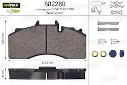 Valeo 882280 Комплект Спирачни Накладки Дискови Спирачки Valeo 882280 Комплект Спирачни Накладки Дискови Спирачки