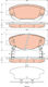 Trw Brake Pad Set Disc Brake Gdb3518