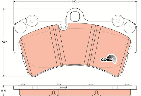 Trw Gdb1548 Brake Pad Set Disc Brake