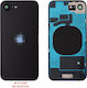 iPhone 16e Battery Cover+ Camera Lens+ Metal Plaid+ Waterproofing Adhesive Tape Black
