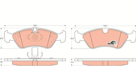 Trw Gdb1300 Brake Pad Set Disc Brake