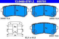 Ate Brake Pad Set Disc Brake 13.0460-5781.2 Ate Brake Pad Set Disc Brake 13.0460-5781.2
