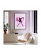 Painting "Graffiti Thrower" Neon Led Lighting 70x100 Cm