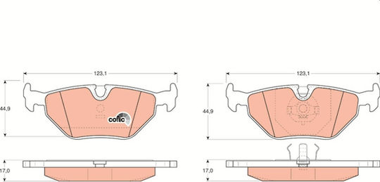 Trw Brake Pad Set Disc Brake Gdb917
