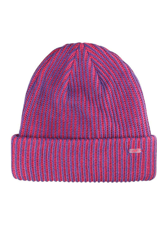 Beanie Ανδρικός Σκούφος Πλεκτός σε Φούξια χρώμα