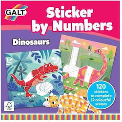 Sticker Book Numbers Dinosaurs