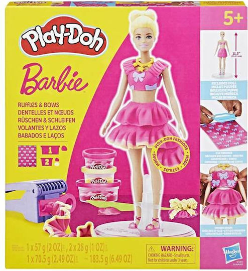 Δημιουργικό Παιχνίδι Πλαστελίνη Play-doh Barbie Ruffles & Bows