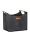 Outsunny Wooden Wood Carrying Bag 45x32x40cm Gray
