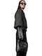 Damen Strickponcho Grau
