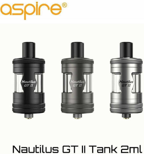 Aspire Nautilus Gt Ii Vaporizer 2ml με Ενσωματωμένη Μπαταρία Silver