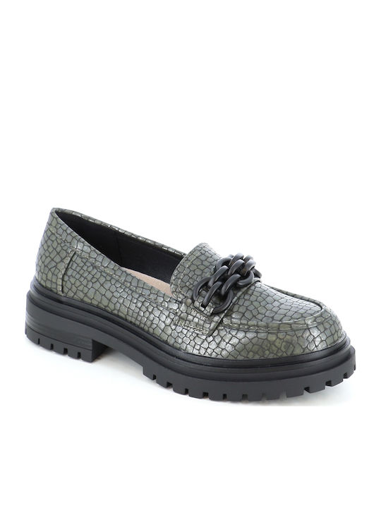 B-Soft Damen Loafers in Grün Farbe