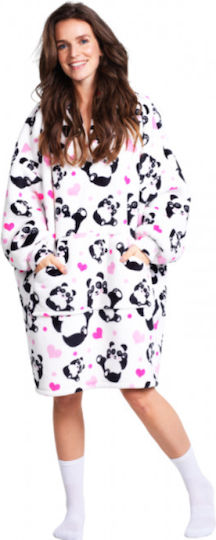 Noxxiez Panda Print Blanket 160cm