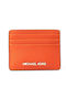Small Leather Women's Wallet Cards Orange