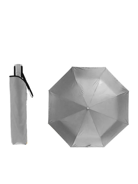 Rain Windproof Automatic Umbrella Compact Gray