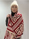 Women's Wool Neck Warmer Red