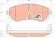 Trw Brake Pad Set Disc Brake Gdb3208