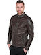 Delta Geacă Biker Din Piele Maro Delta-Sheep-Brown