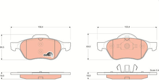 Trw Gdb1540 Brake Pad Set Disc Brake