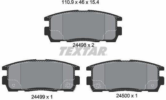 Textar 2449801 Bremsbelag Set Scheibenbremse