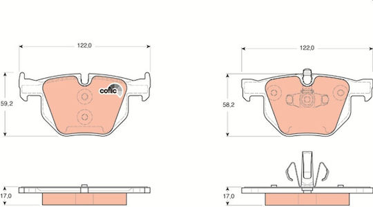 Trw Gdb1560 Brake Pad Set Disc Brake
