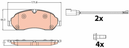 Trw Gdb2117 Set Plăcuțe De Frână Disc Frână Auto