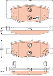 Set Plăcuțe De Frână Trw Disc Brake Gdb4145 Set Plăcuțe De Frână Trw Disc Brake Gdb4145