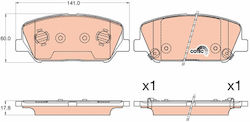 Trw Bremsbelag Set Scheibenbremse Gdb3582 Trw Bremsbelag Set Scheibenbremse Gdb3582