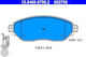 Ate Brake Pad Set Disc Brake 13.0460-2798.2
