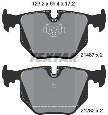 Textar 2148701 Brake Pad Set Disc Brake
