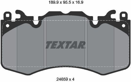 Textar 2465901 Brake Pad Set Disc Brake