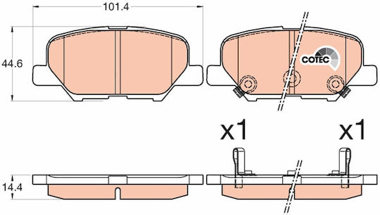Set Plăcuțe De Frână Trw Disc Brake Gdb3583