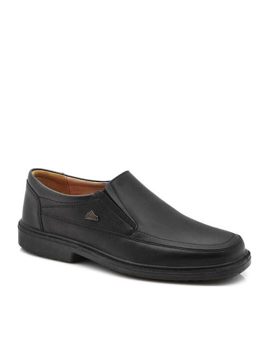 Boxer Men's Leather Moccasins Black