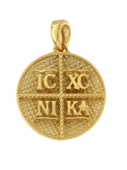 Kontopoulos Pandantiv Talisman pentru copii Față și spate Constantinato din Aur 14K P392KR