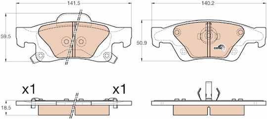 Set Plăcuțe De Frână Trw Disc Brake Gdb4448
