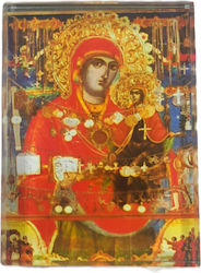 Glass Saint Anna Icon Mount Athos Double-Sided Icon Height 8cm Width 5.5cm Glass Saint Anna Icon Mount Athos Double-Sided Icon Height 8cm Width 5.5cm
