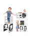 Σετ Παιδικό Τραπέζι με Καρέκλες Λευκό Aiyaplay