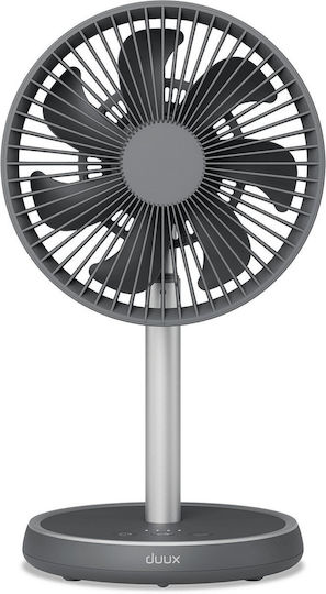 Duux Flex Επιτραπέζιος Ανεμιστήρας 10W Διαμέτρου 21cm Γκρι