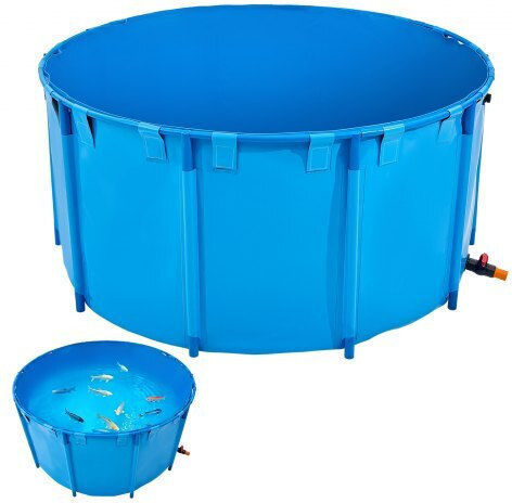 Vevor Vevor Fish Aquarium Capacity 89L Blue with Stand