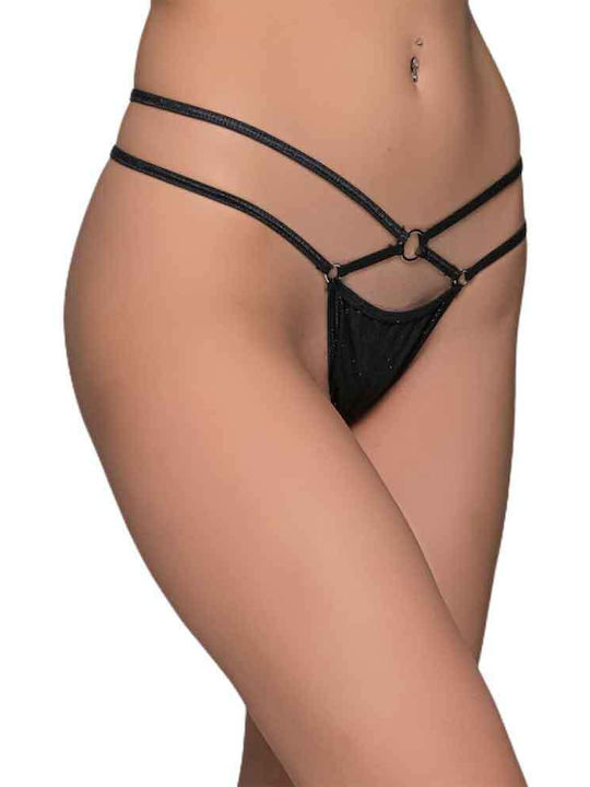 Milena by Paris Micro Women's String 2Pack Black