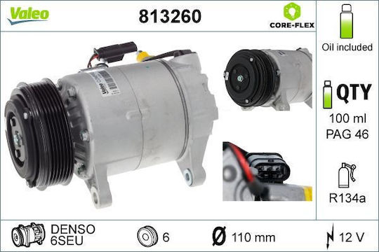 Valeo Συμπιεστής Kλιματισμού Αυτοκινήτου για Subaru Mini